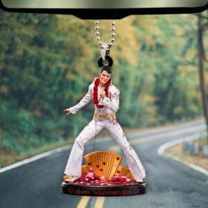 Elvis Presley Custom shape 2-sided Acrylic Car Ornament - NGHIAVT9291