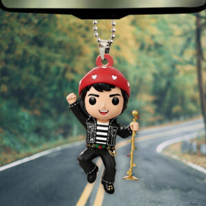 Elvis Presley Custom shape 2-sided Acrylic Car Ornament - NGHIAVT9292