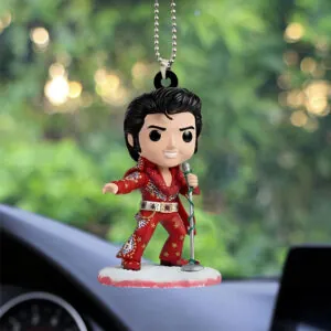 Elvis Presley Custom shape 2-sided Acrylic Car Ornament - NGHIAVT9294