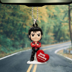 Elvis Presley Custom shape 2-sided Acrylic Car Ornament - NGHIAVT9295