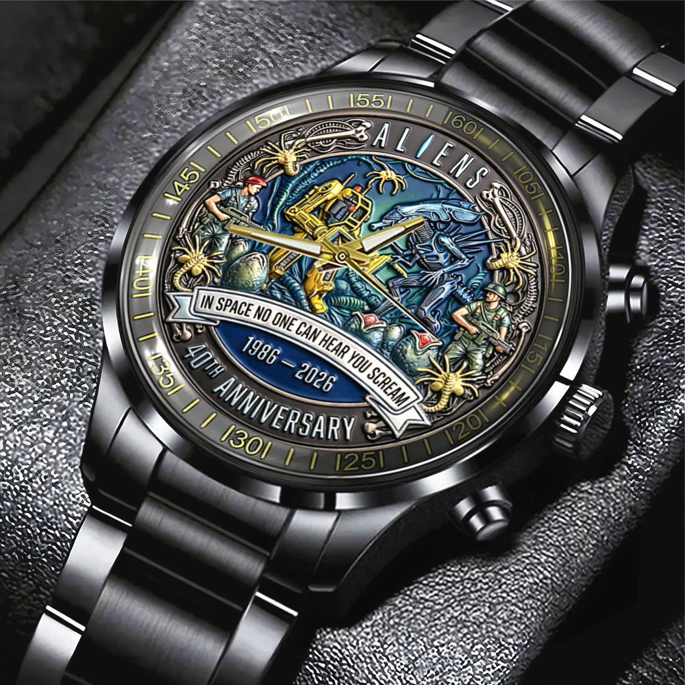 Aliens 40th Anniversary Black Stainless Steel Watch – NGHIAVT9306 ...