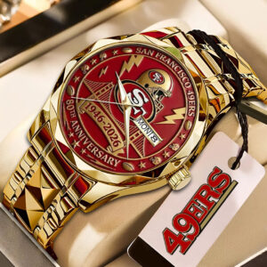San Francisco 49ers 80th Anniversary Alloy Luxury Quartz Watch - NGHIAVT9307