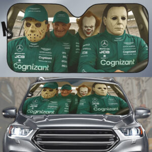 Aston Martin Aramco Cognizant F1 Team x Horror Movies Auto Sun Shade - NGHIAVT9311