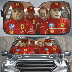 Scuderia Ferrari x Horror Movies Auto Sun Shade - NGHIAVT9318