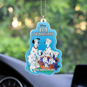 101 Dalmatians 65th Anniversary Custom shape 2-sided Acrylic Car Ornament - NGHIAVT9331