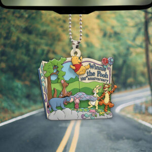 Winnie-the-Pooh 100th Anniversary Custom shape 2-sided Acrylic Car Ornament - NGHIAVT9352
