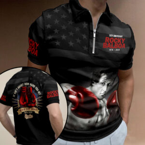Rocky 50th Anniversary Zip Polo Shirt - NGHIAVT9378