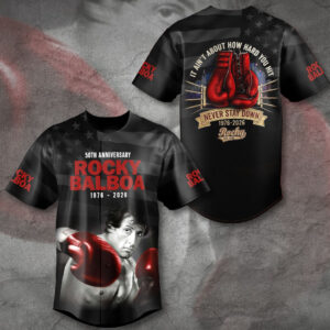 Rocky 50th Anniversary Baseball Jersey - NGHIAVT9379