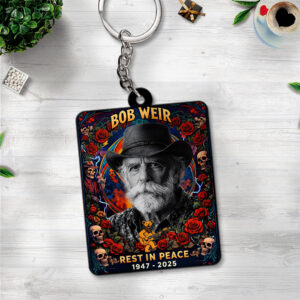 Bob Weir x Grateful Dead Custom Shape 2-sided Keychain - NGHIAVT9406