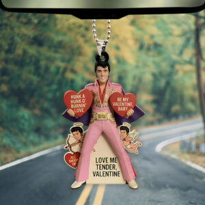 Elvis Presley Custom shape 2-sided Acrylic Car Ornament - NGHIAVT9427