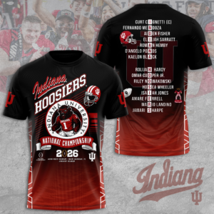 Indiana Hoosier Football 2026 National Championship 3D Apparel - NGHIAVT9469