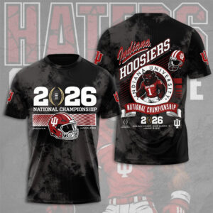 Indiana Hoosiers Football 2026 National Championship 3D Apparel - NGHIAVT9471