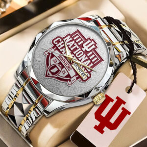 Indiana Hoosiers Football 2026 National Championship Alloy Luxury Quartz Watch - NGHIAVT9499