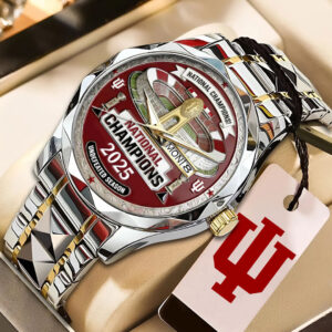 Indiana Hoosiers Football 2026 National Championship Alloy Luxury Quartz Watch - NGHIAVT9500