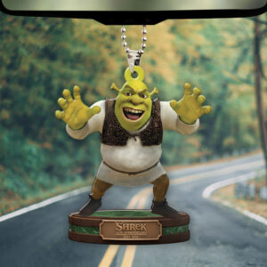 Shrek 25th Anniversary Custom shape 2-sided Acrylic Car Ornament - NGHIAVT9505