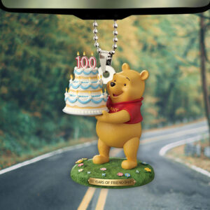 Winnie-the-Pooh 100th Anniversary Custom shape 2-sided Acrylic Car Ornament - NGHIAVT9516