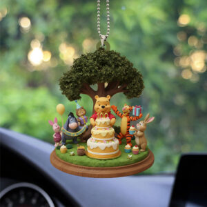 Winnie-the-Pooh 100th Anniversary Custom shape 2-sided Acrylic Car Ornament - NGHIAVT9519