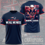 New England Patriots AFC Champions 2026 3D Apparel – NGHIAVT9530