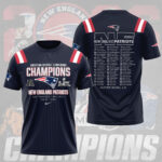 New England Patriots AFC Champions 2026 3D Apparel – NGHIAVT9531