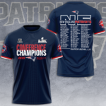 New England Patriots AFC Champions 2026 3D Apparel – NGHIAVT9532