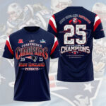 New England Patriots AFC Champions 2026 3D Apparel – NGHIAVT9542