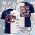 New England Patriots AFC Champions 2026 3D Apparel – NGHIAVT9545