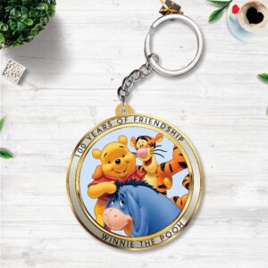 Winnie-the-Pooh 100th Anniversary Custom Shape 2-sided Keychain - NGHIAVT9569