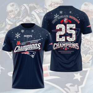 New England Patriots AFC Champions 2026 3D Apparel - NGHIAVT9588