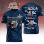 New England Patriots 2025 AFC Champions 3D Apparel – TANTN20624