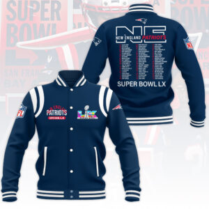 New England Patriots 2025 AFC Champions Varsity Jacket - HOATT16003