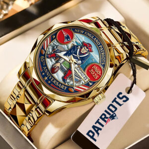New England Patriots 65th Anniversary Alloy Luxury Quartz Watch - MAITM14414