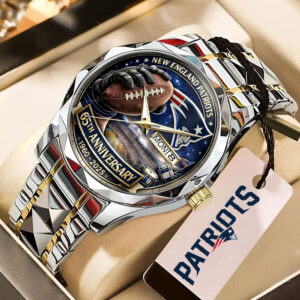 New England Patriots 65th Anniversary Alloy Luxury Quartz Watch - MAITM14513