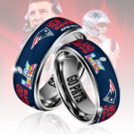 New England Patriots 2025 AFC Champions Custom Alloy Ring – TANTN20614