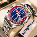 New England Patriots 2025 AFC Champions Alloy Luxury Quartz Watch – TMTHU3455