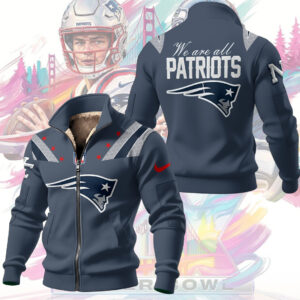 New England Patriots Thick Knit Fleece Jacket - TMTHU3365