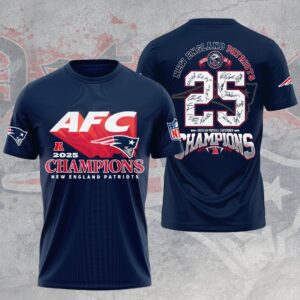 New England Patriots 2025 AFC Champions 3D Apparel - HOATT16000
