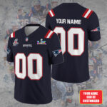 Personalized New England Patriots 2025 Super Bowl LX 3D Football Jersey – TANTN20716
