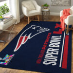 New England Patriots 2025 AFC Champions Rectangular Rug – TANTN20605