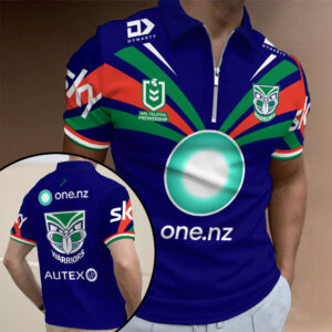 New Zealand Warriors 2026 Zip Polo Shirt - TANTN20670