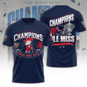 Ole Miss Rebels Football 3D Apparel - TANTN19893