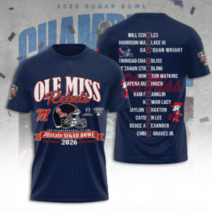 Ole Miss Rebels Football 3D Apparel - TANTN19927