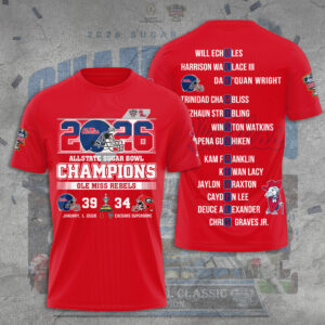 Ole Miss Rebels Football 3D Apparel - TANTN19888