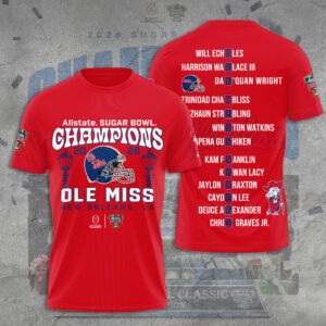 Ole Miss Rebels Football 3D Apparel - TANTN19891