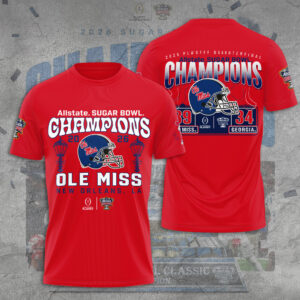 Ole Miss Rebels Football 3D Apparel - TANTN19892