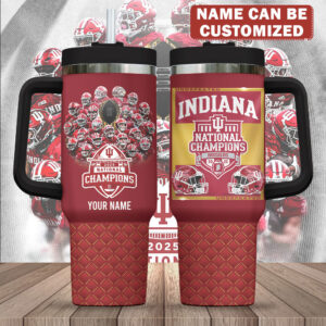Personalized Indiana Hoosiers Football 2025 40oz Stanley Tumbler - TMTHU3391
