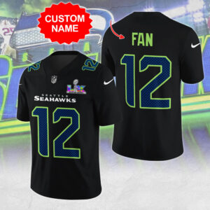Personalized Seattle Seahawks Super Bowl LX 3D Football Jersey - MAITM14632