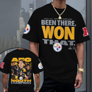 Pittsburgh Steelers 2025 AFC North Champions 3D Apparel - MAITM14337