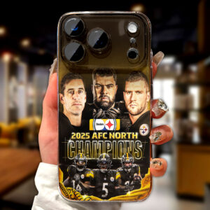Pittsburgh Steelers 2025 AFC North Champions Phone Case – MAITM14338