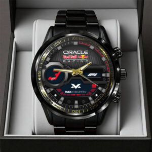 Red Bull Racing x Max Verstappen Black Stainless Steel Watch - TANTN19945