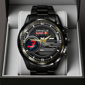 Red Bull Racing x Max Verstappen Black Stainless Steel Watch - TANTN20087